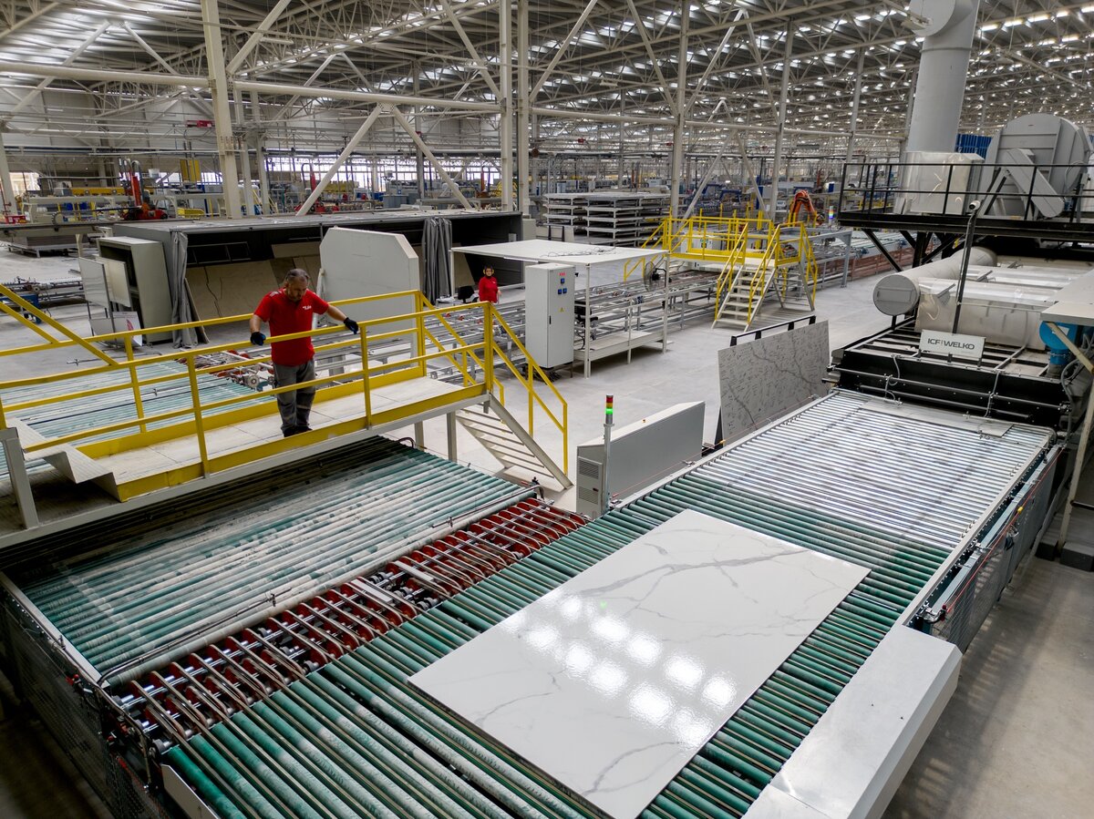 World production of ceramic tiles
