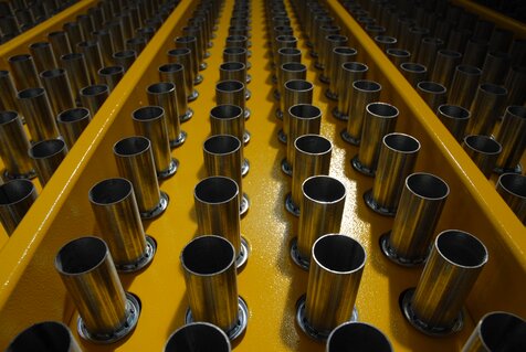 Tubular steel rollers